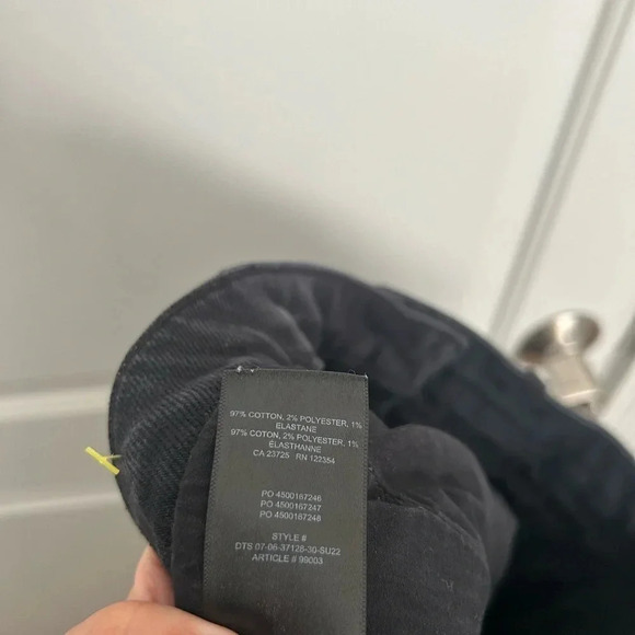 Aritzia Wilfred Free Jeans Womens Size 12 Black Modern Cargo Twill High Rise - Picture 12 of 12